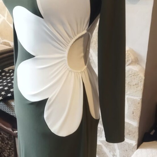 No Limit dress khaki with white daisy, like new