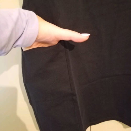H&M short fitted dress two-tone grey/black like new