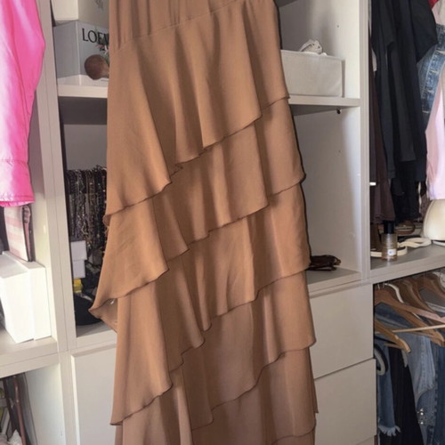 BSB maxi chiffon skirt brown size X Small new