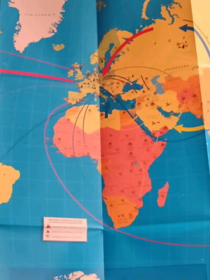 Super World brand new map 96×47cm elements