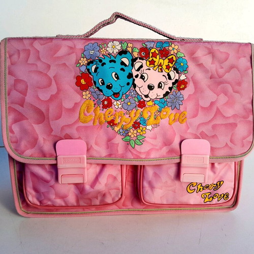 Cherry Love school bag 80s decade new, square, large size