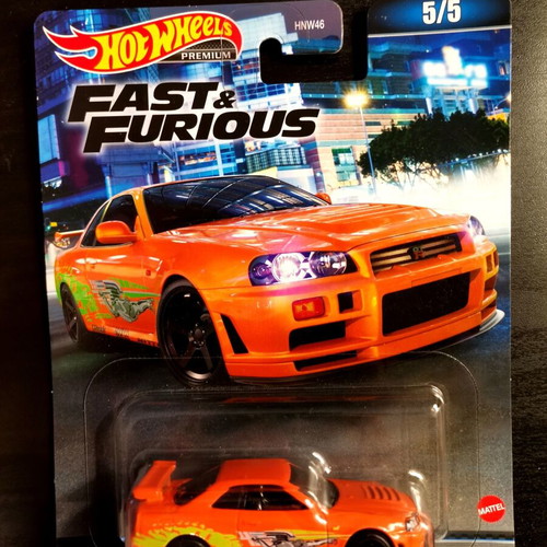 Nissan Skyline GT-R BNR34 Fast and Furious Hot Wheels new, sealed