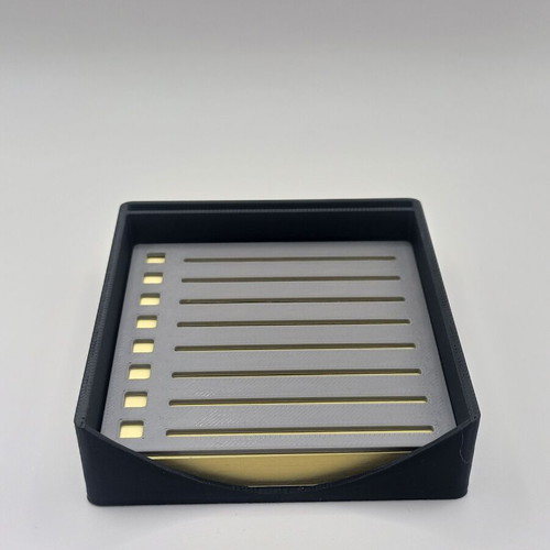 Post-it holder with stencil made to order