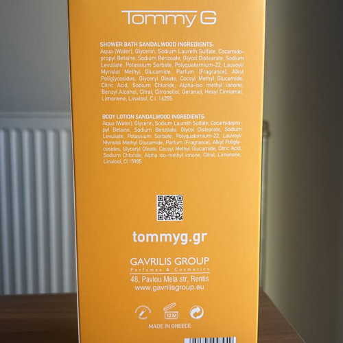 Tommy G Treat Box Orange Flowers & Oat new, shower bath and body lotion
