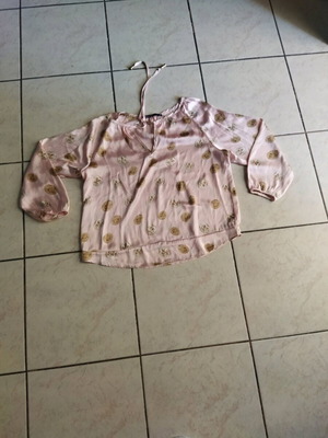 Twenty 29 pink satin blouse like new, size Small