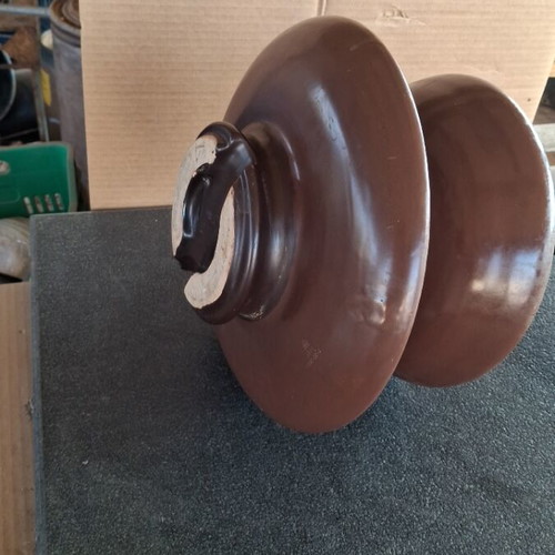 High voltage porcelain insulator, diameter 32 cm, height 48 cm