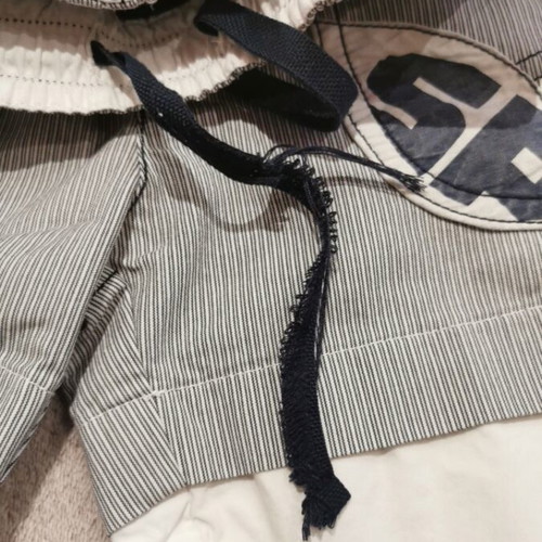Boy's bermuda shorts used, size 1, with worn drawstring