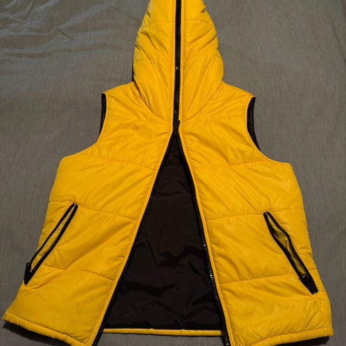 Nautica windbreaker vest used, yellow