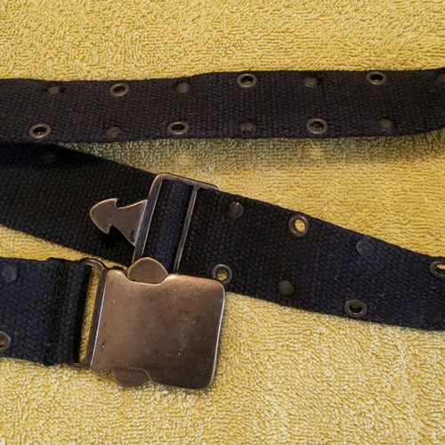 Women's belt used, black, length 94cm