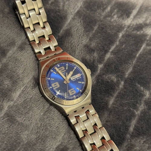 Swatch unisex silver watch like new