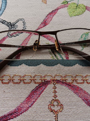 Glasses frame like new, brown and black