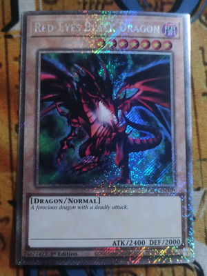 Red Eyes Black Dragon Platinum Secret Rare κάρτα Like new