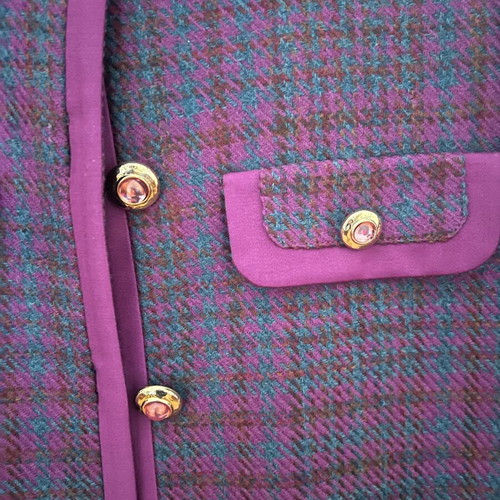 Tweed Suit Set Wool Skirt and Jacket like new