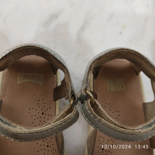 Camper Twins size 22 silver shoes used