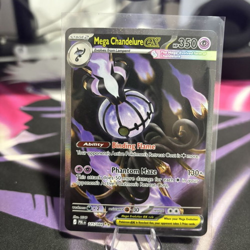 Pokemon Mega Chandelure ex 115/084 Special Illustration Rare card new