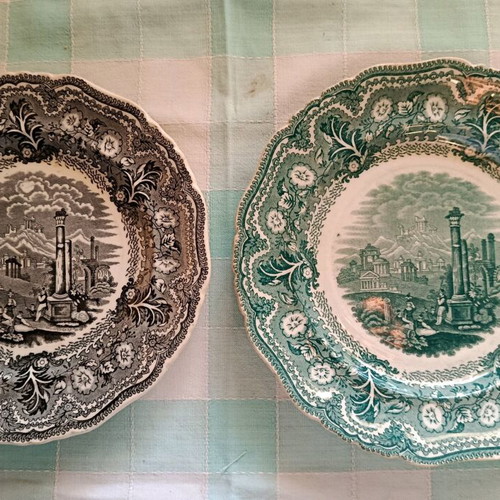 Acropolis decorative plate like new, English 1880 design
