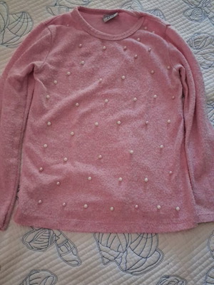 Pullover for 5-6 years old like new, pink
