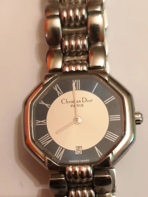 Christian Dior Octagon D48-106-1 watch like new, women's, silver