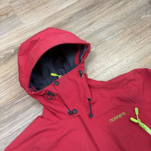 Norrona Narvik GoreTex 2L Insulated Jacket women's size S like new, red
