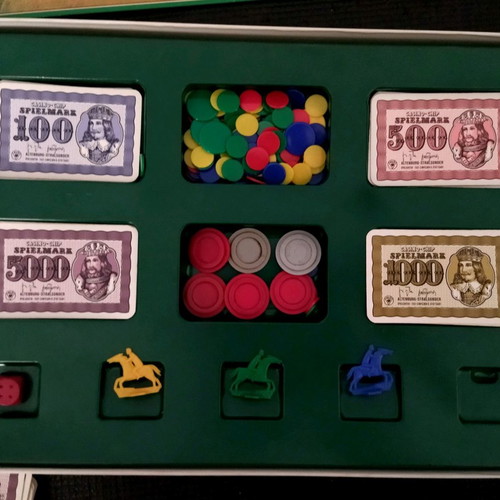 RANCHER board game used from 1970 with missing horse piece