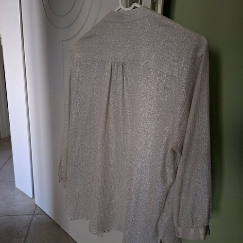 H&M Elegant Shimmer Shirt No 46 like new, champagne color