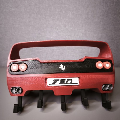 Ferrari F50 3D printed keychain wall mount like new