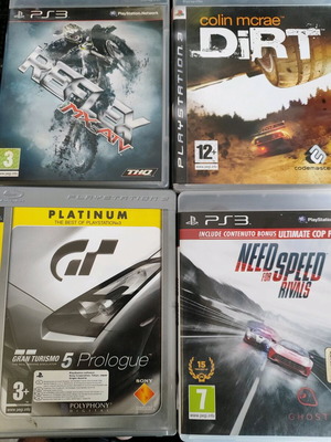 Пакет от 4 нови игри за PlayStation 3, Need for Speed, Reflex, Colin McRae, Gran Turismo