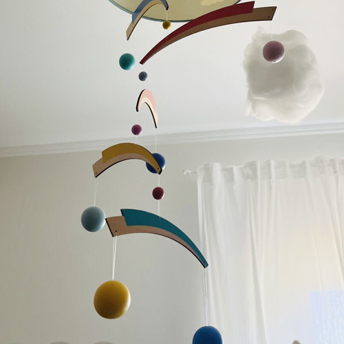 Djeco decoration mobile for baby room, like new