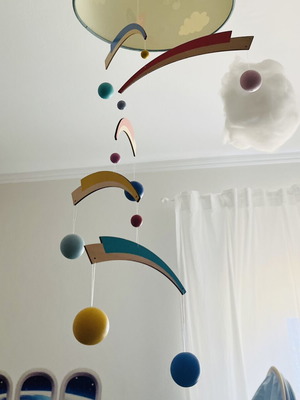 Djeco decoration mobile for baby room, like new