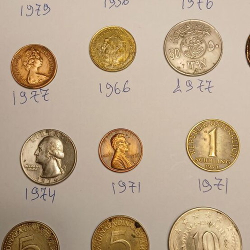 Foreign coins used, various countries, 1862-1903