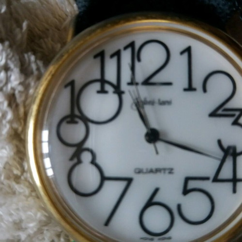 Andre Lani wristwatch used, women's, black and white