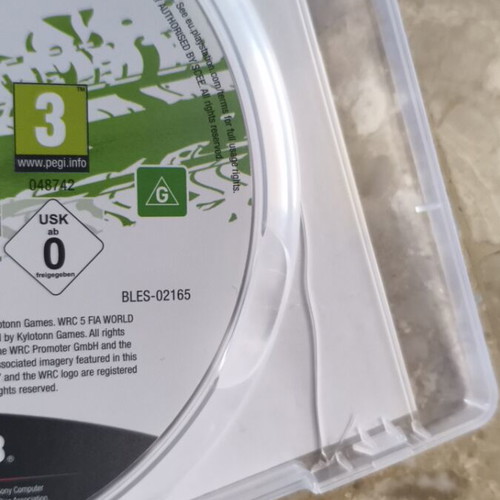 WRC 5 PS3 game used, very good condition with disc