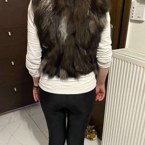 Rabbit fur vest like new, soya concept small and medium