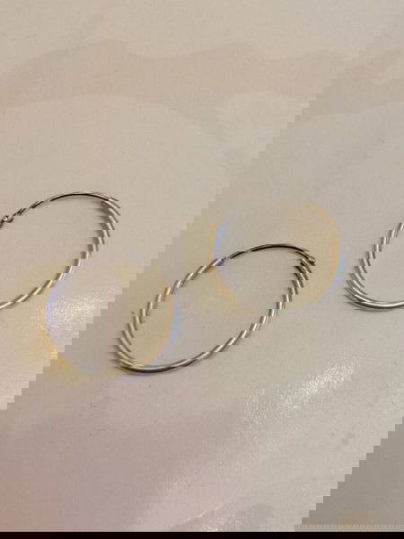 Ασημένια 925 σκουλαρίκια κρίκοι σε κλασσικό σχέδιο