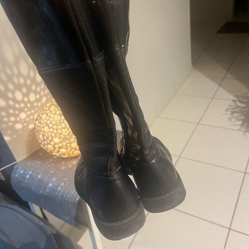 Lapin Leather Girls' Boots Used Black Size 32