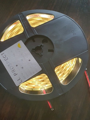 Led Tape 12v 7.2 watt 5 meters warm yellow new with IP65