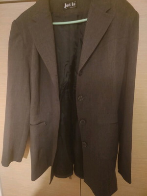 Fall jacket like new, large size, dark gray