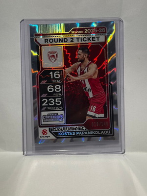 2025-26 Panini Contenders Euroleague Kostas Papanikolaou card new /149