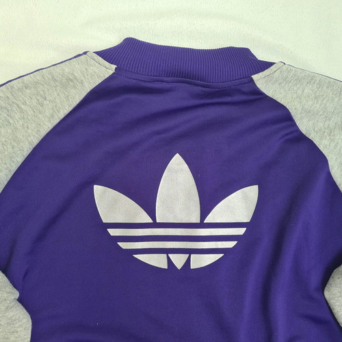 Adidas Originals women's sports jacket tracksuit, size 44 / XL / XXL, grey and purple