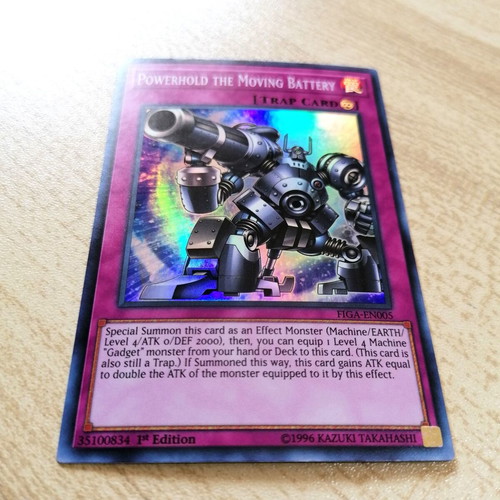 Powerhold the Moving Battery Yu-Gi-Oh! Card 1st Edition Super Rare Near Mint