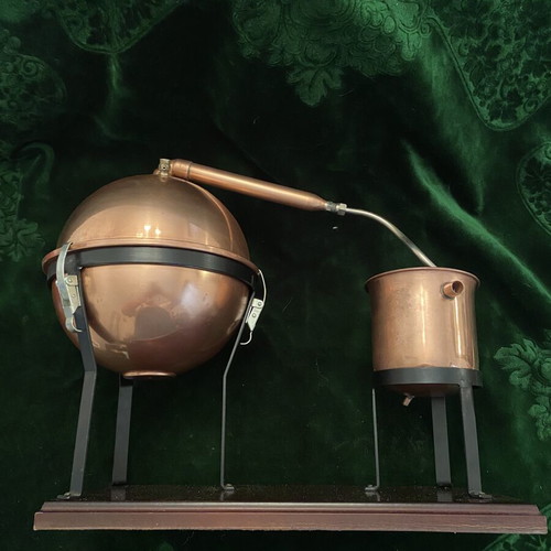 Distiller used, small experimental copper with iron bases