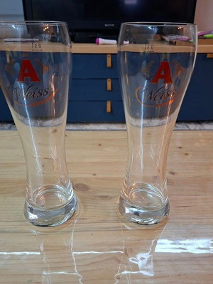 Alfa Weiss collectible glasses new, set of 2 pieces 500ml