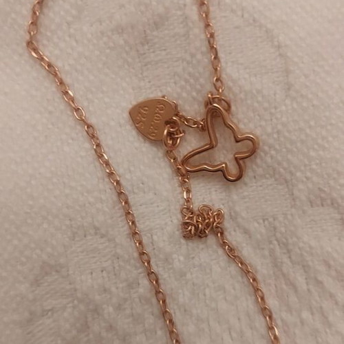 Rose gold necklace 925 Jools new