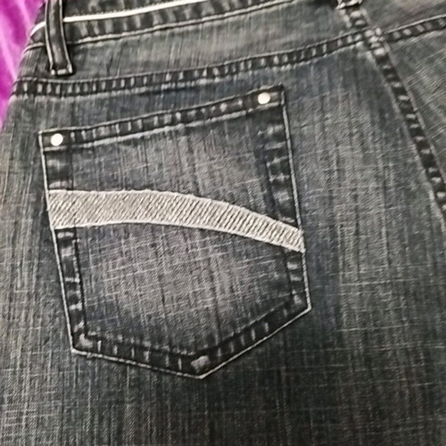 Denim jeans dark blue new, size S–M