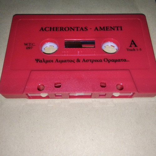 Acherontas - Amenti Psalmi Aimatos Kai Astrika Oramata Limited Edition cassette like new