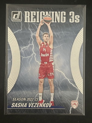 Sasha Vezenkov Olympiacos BC 2023-24 Panini Donruss EuroLeague Card brand new