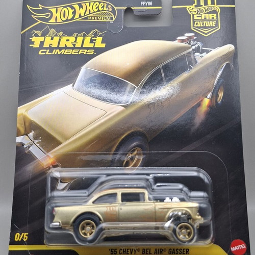 Hot Wheels Car Culture Thrill Climbers '55 Chevy Bel Air Gasser Chase new
