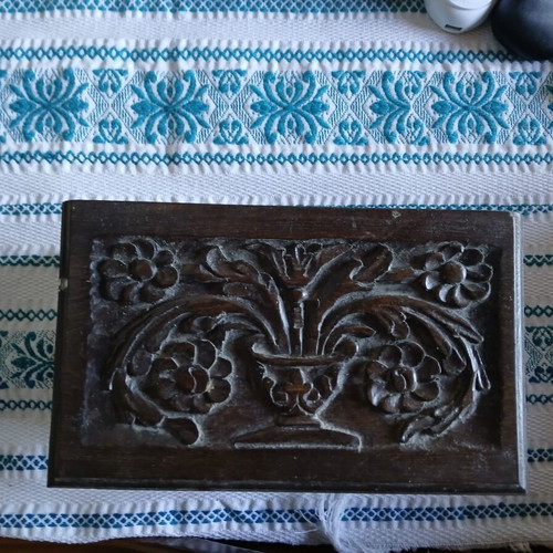 Wooden carved box used