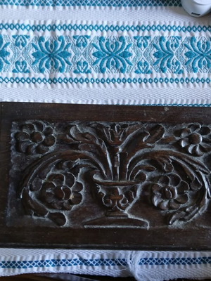 Wooden carved box used
