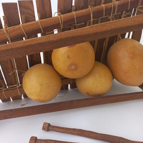Balafon African handmade xylophone used, 90's, 12 keys